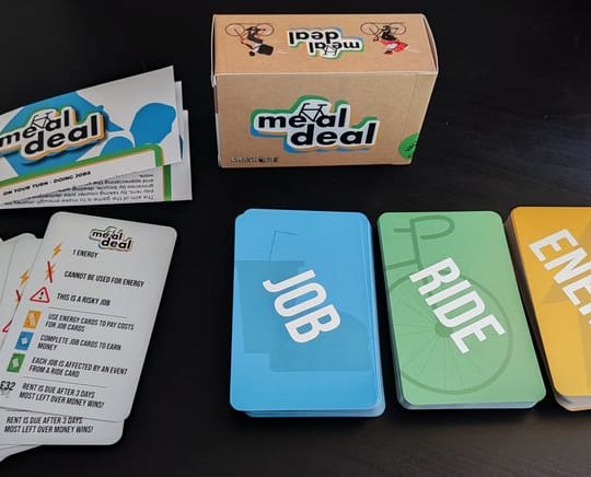 Photo of the Meal Deal card game. Attribution: Ben Kirman